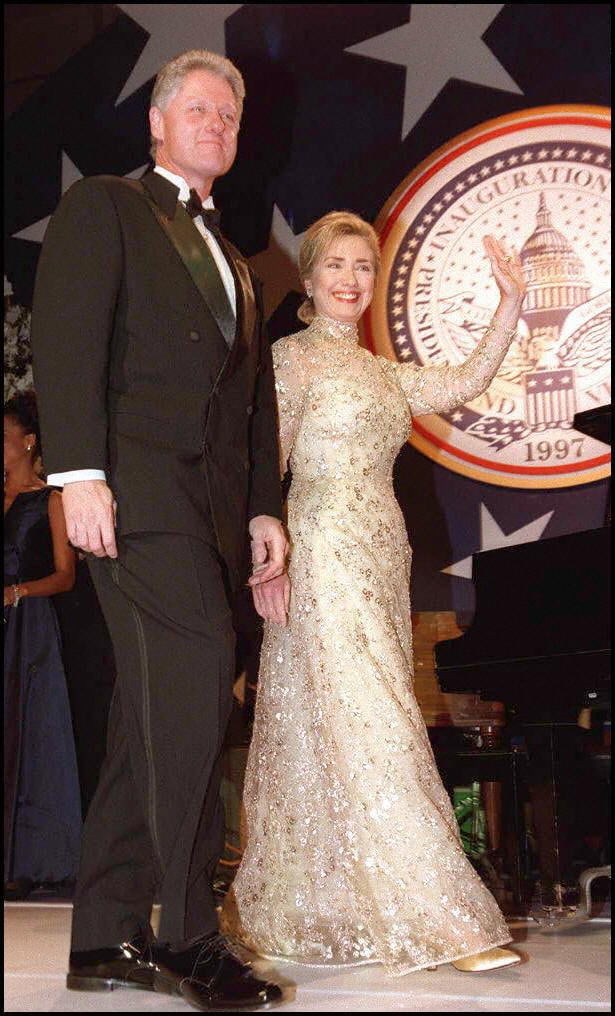 Herve Helped Work Hillary Clinton Oscar de la Renta Dress