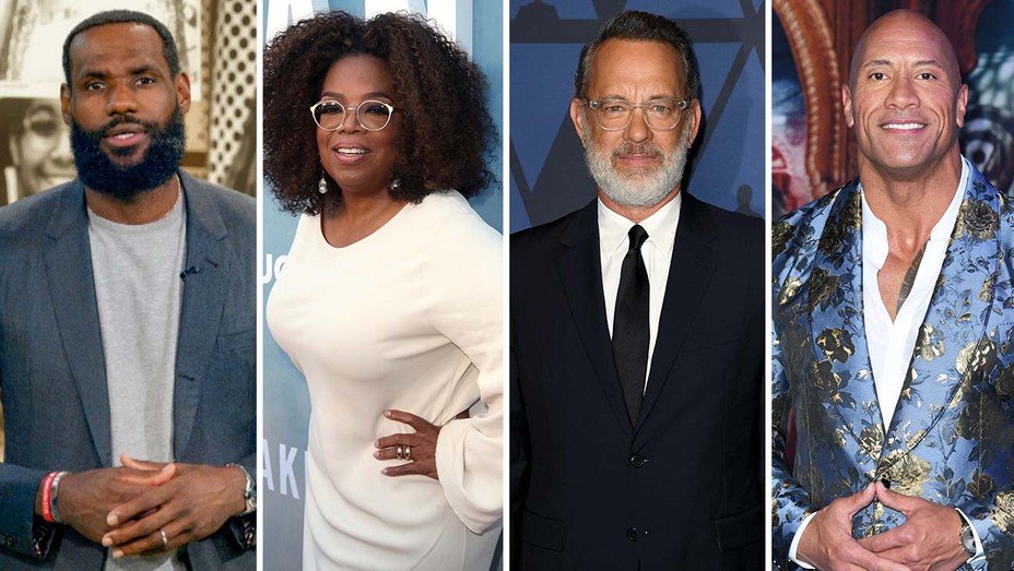 LeBron Oprah Tom Hanks and Dwayne Johnson Split H 2020 1603732213 928x523 1