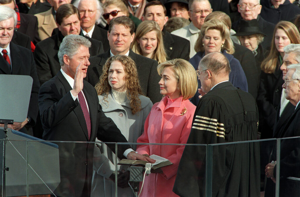 bill clinton inauguration
