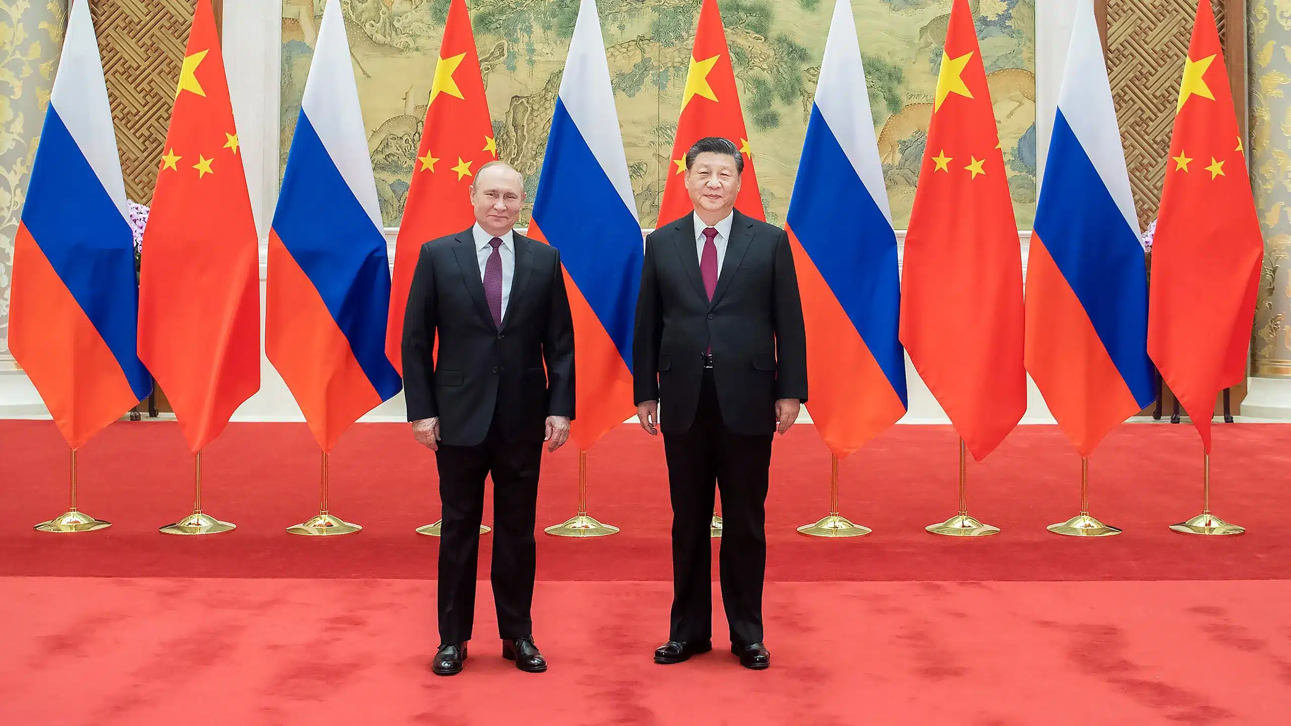 الرئيس الصيني شي جين بينج والرئيس الروسي فلاديمير بوتين