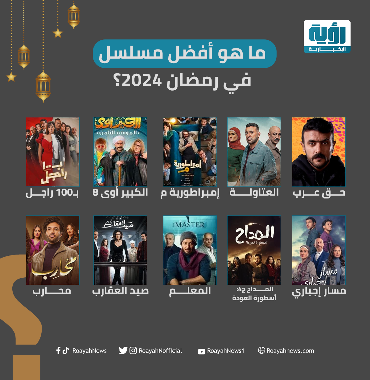 ما هو أفضل مسلسل في رمضان 2024؟